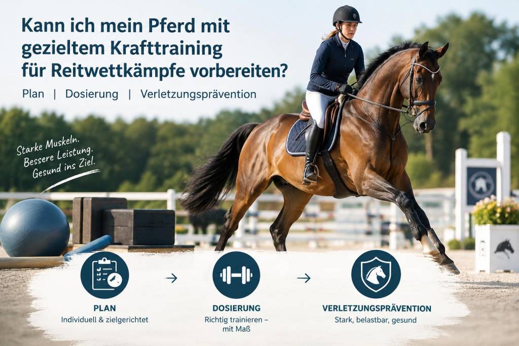 Kann ich mein pferd mit gezieltem krafttraining für reitwettkämpfe vorbereiten: plan, dosierung, verletzungsprävention